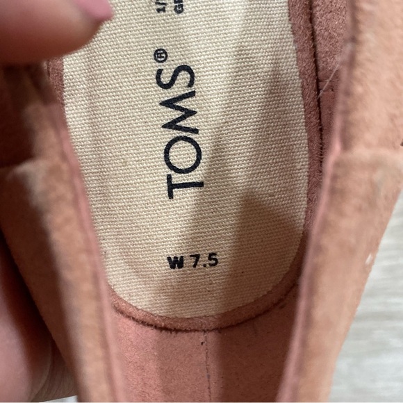 TOMS Jutti Neat Pink Suede Ballet Flats - Picture 6 of 11